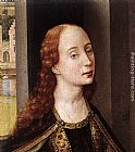 St Catherine Paintings - St Catherine by Rogier van der Weyden